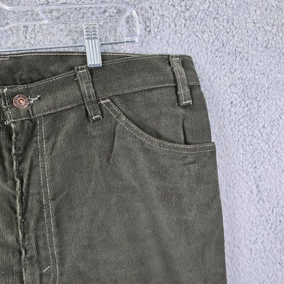 Vintage Levi's 515 Men's Green Straight Leg Jeans 90's Size 38 x 30 - Picture 4 of 13